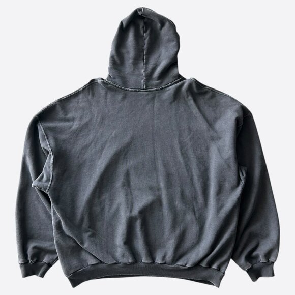 Balenciaga Black & Grey Liquified Logo Hoodie - Picture 2 of 6